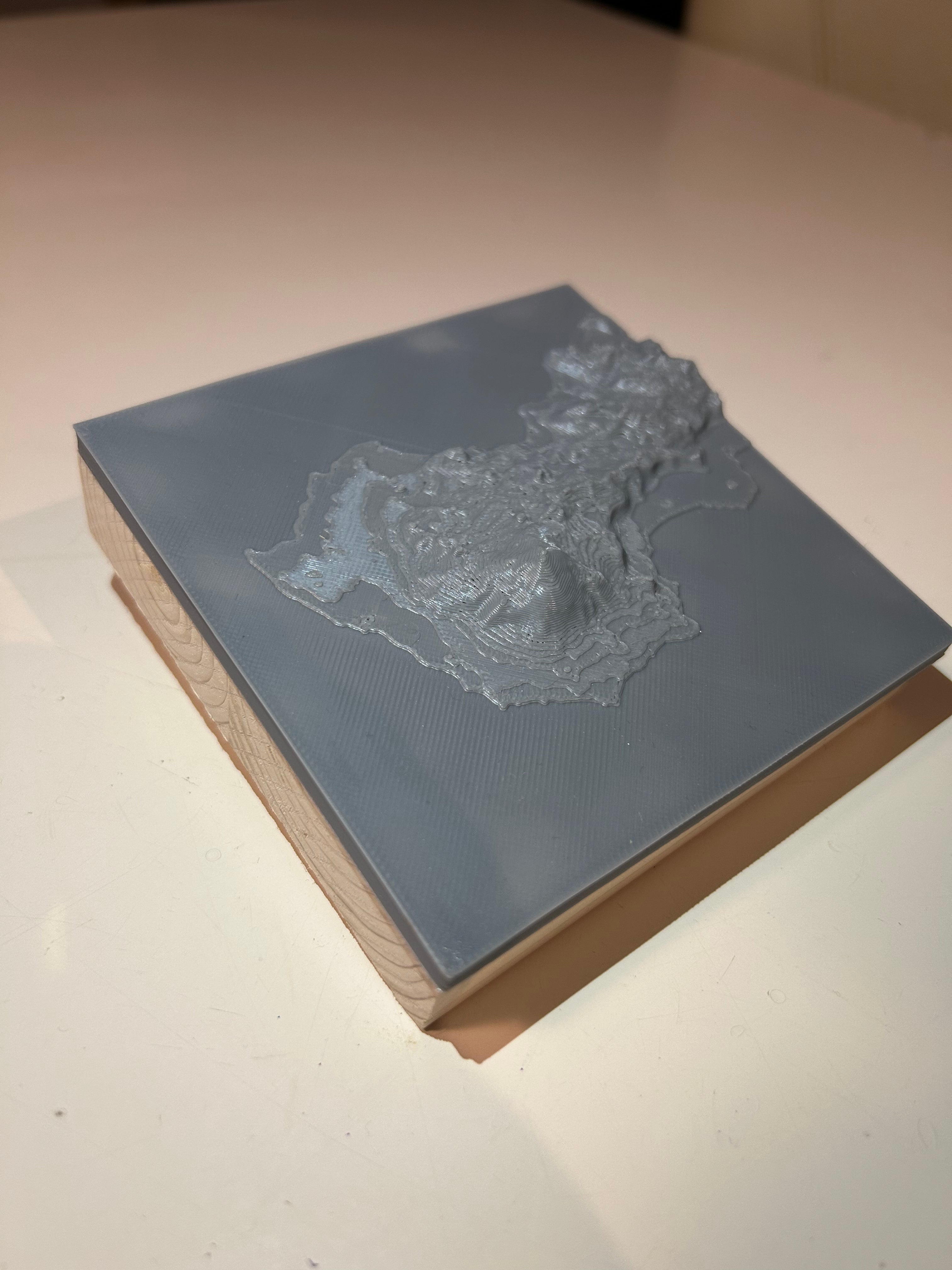 Snæfellsjökull 3D relief map