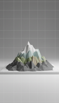 Custom GPS-Data Commissioned Mountain Model