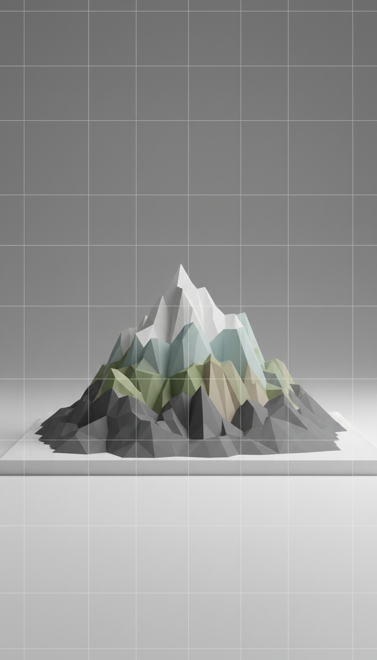 Custom GPS-Data Commissioned Mountain Model