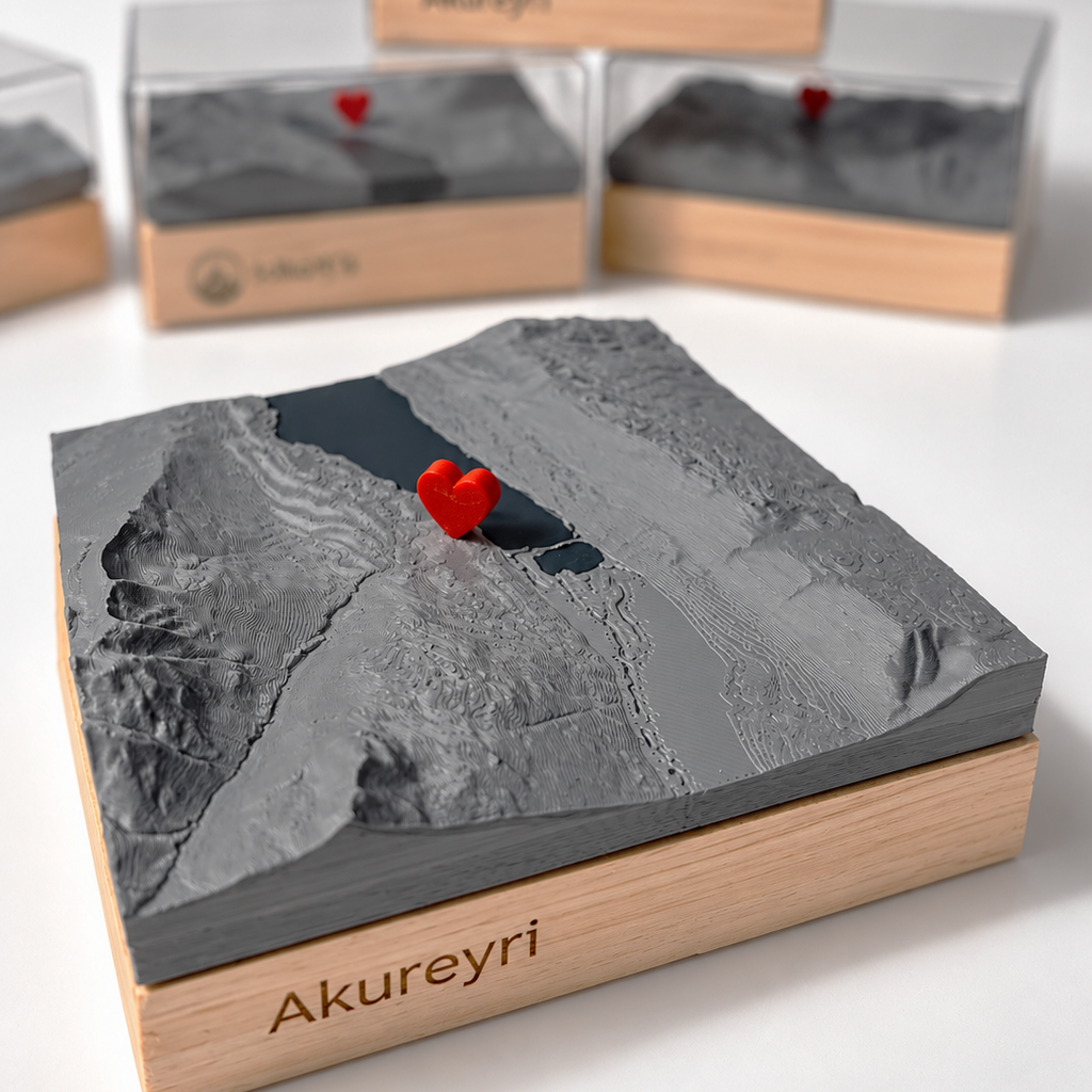 Akureyri þríviddarkort