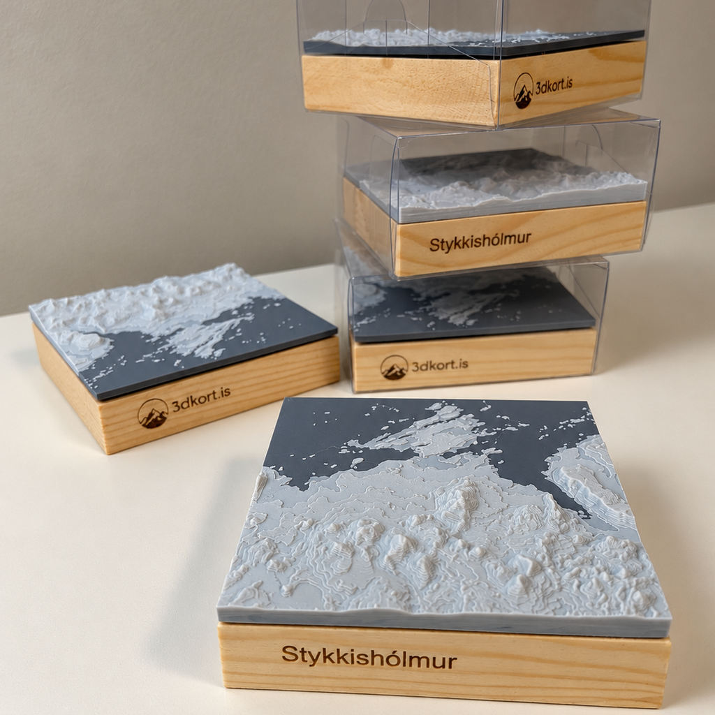 Stykkishólmur, þrívíddarkort (10x10)
