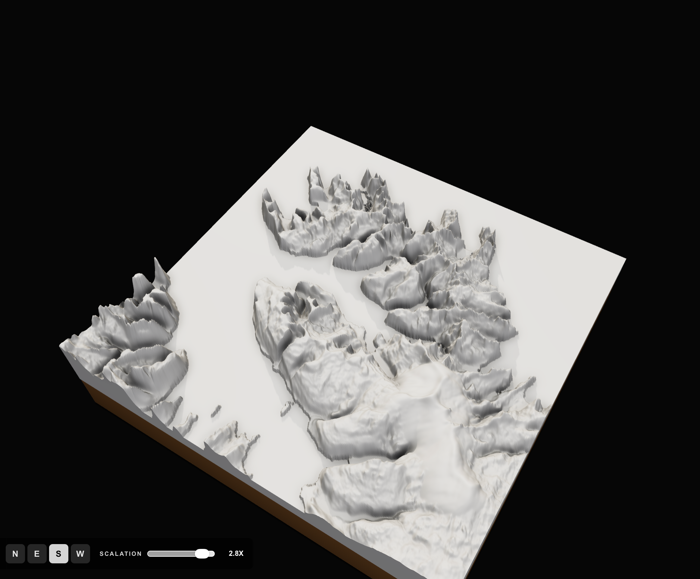 Custom relief terrain