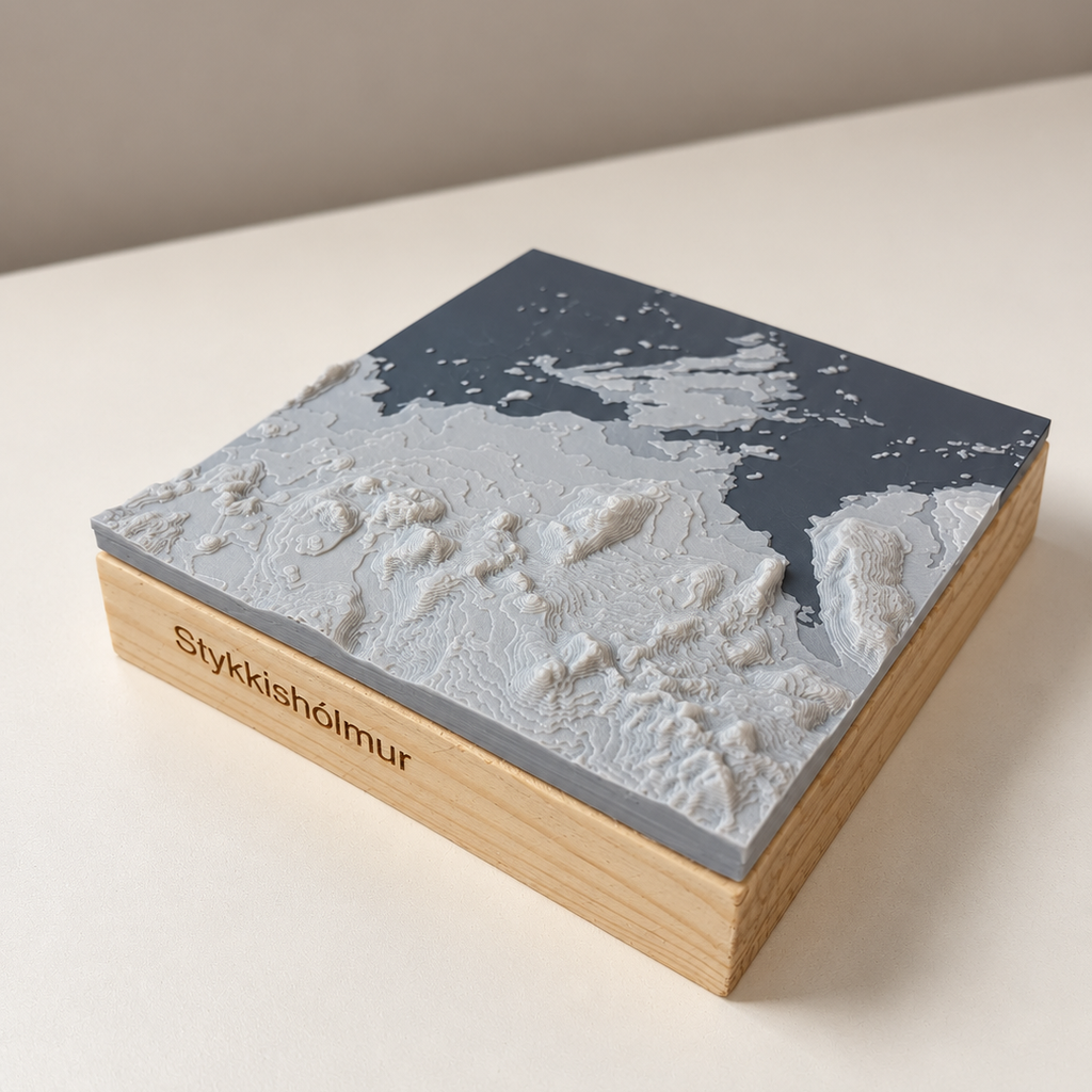 Stykkishólmur, þrívíddarkort (10x10)