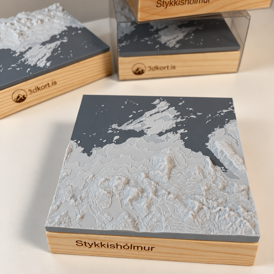 Stykkishólmur, þrívíddarkort (10x10)