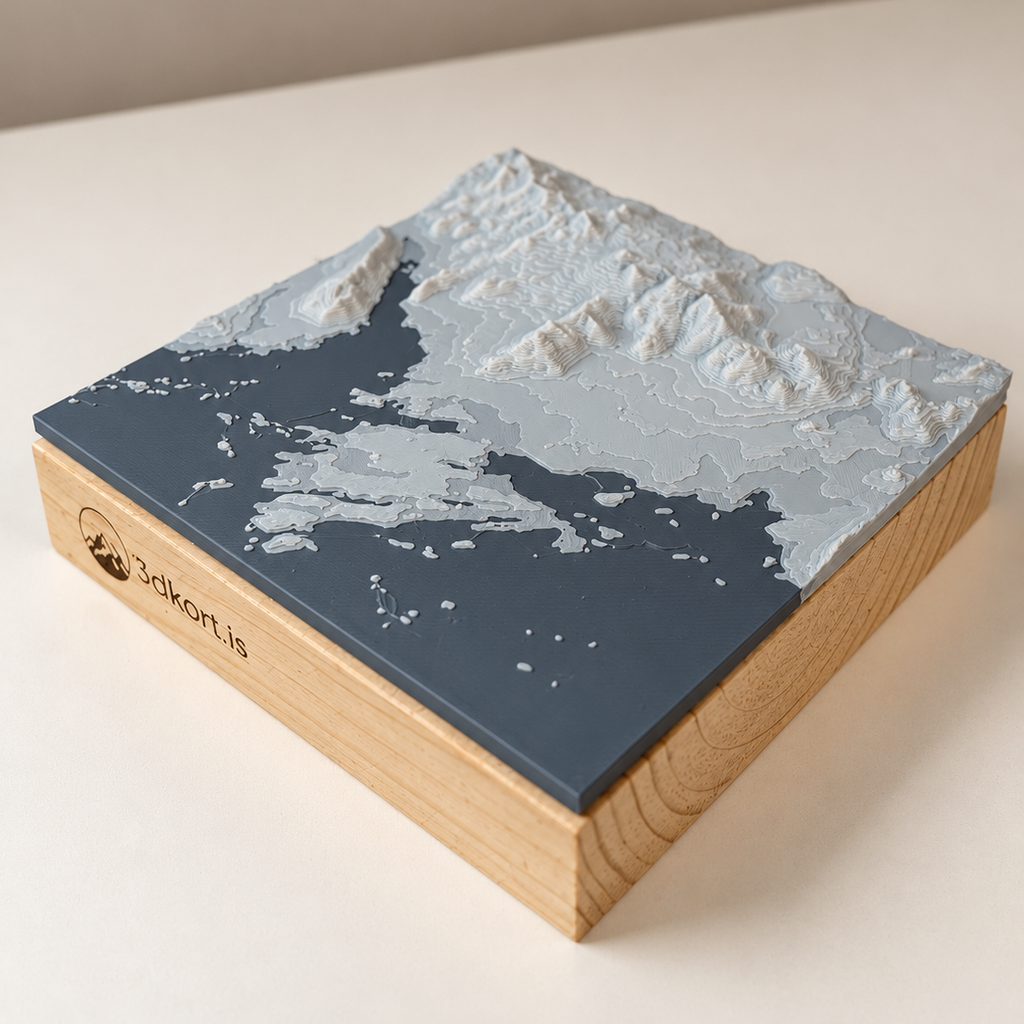 Stykkishólmur, þrívíddarkort (10x10)