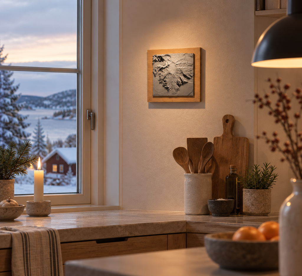 Hvannadalshnúkur, þrívíddarkort á beyki